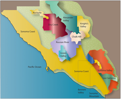 sonoma county wine regions