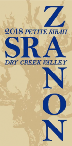 2018 Zanon Petite Sirah Dry Creek Valley