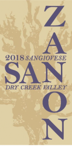 Zanon Sangiovese “Alto Vineyards” Dry Creek Valley